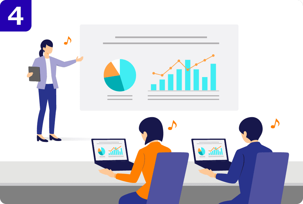 製造業 シーン4：分析・報告がスピードアップし、お客様対応がより迅速に