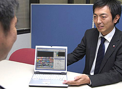 モバイルPCを使って提案活動を行う