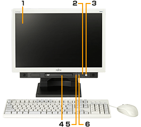 ESPRIMO K554/G 本体前面