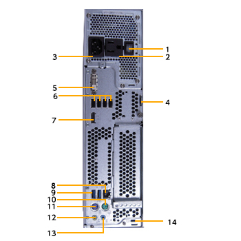 ESPRIMO D556/PX 本体背面