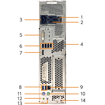 富士通デスクトップ パソコン ESPRIMO D558/B 各部名称/外観 - FMWORLD