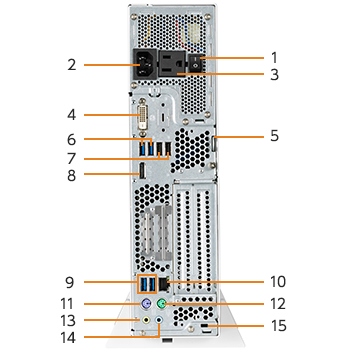 ESPRIMO D588/B 本体背面
