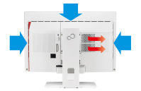 静音性の高い排熱フロー