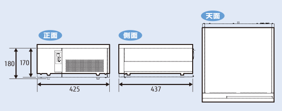 ESPRIMO N5280FA外形寸法