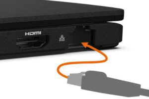 フラップなしLANポート